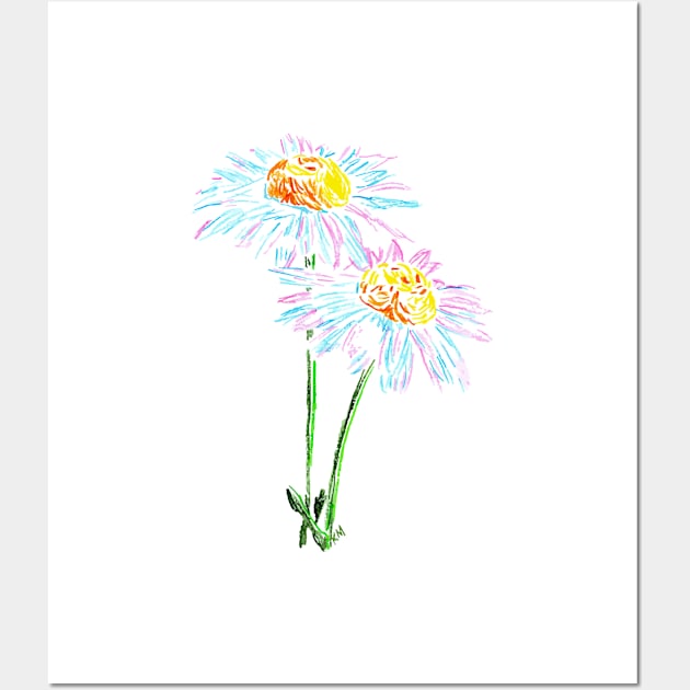 2022 04 flowers 01 daisy Wall Art by Katherine Montalto